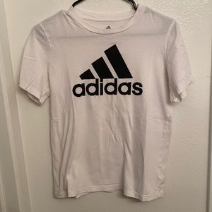 Used adidas white T-shirt